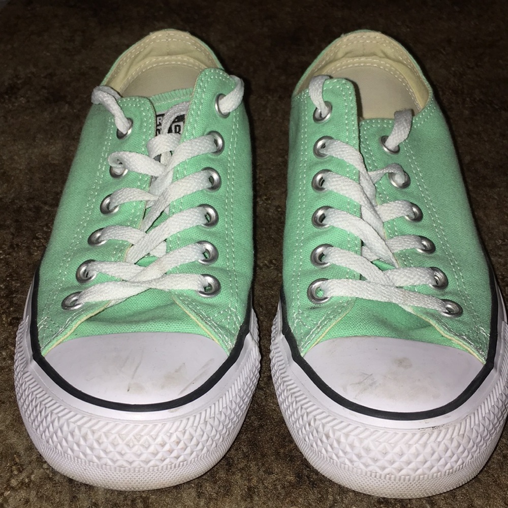 Mint green converse